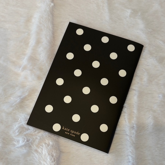 kate spade Other - Kate Spade Black and White Polka Dot Journal